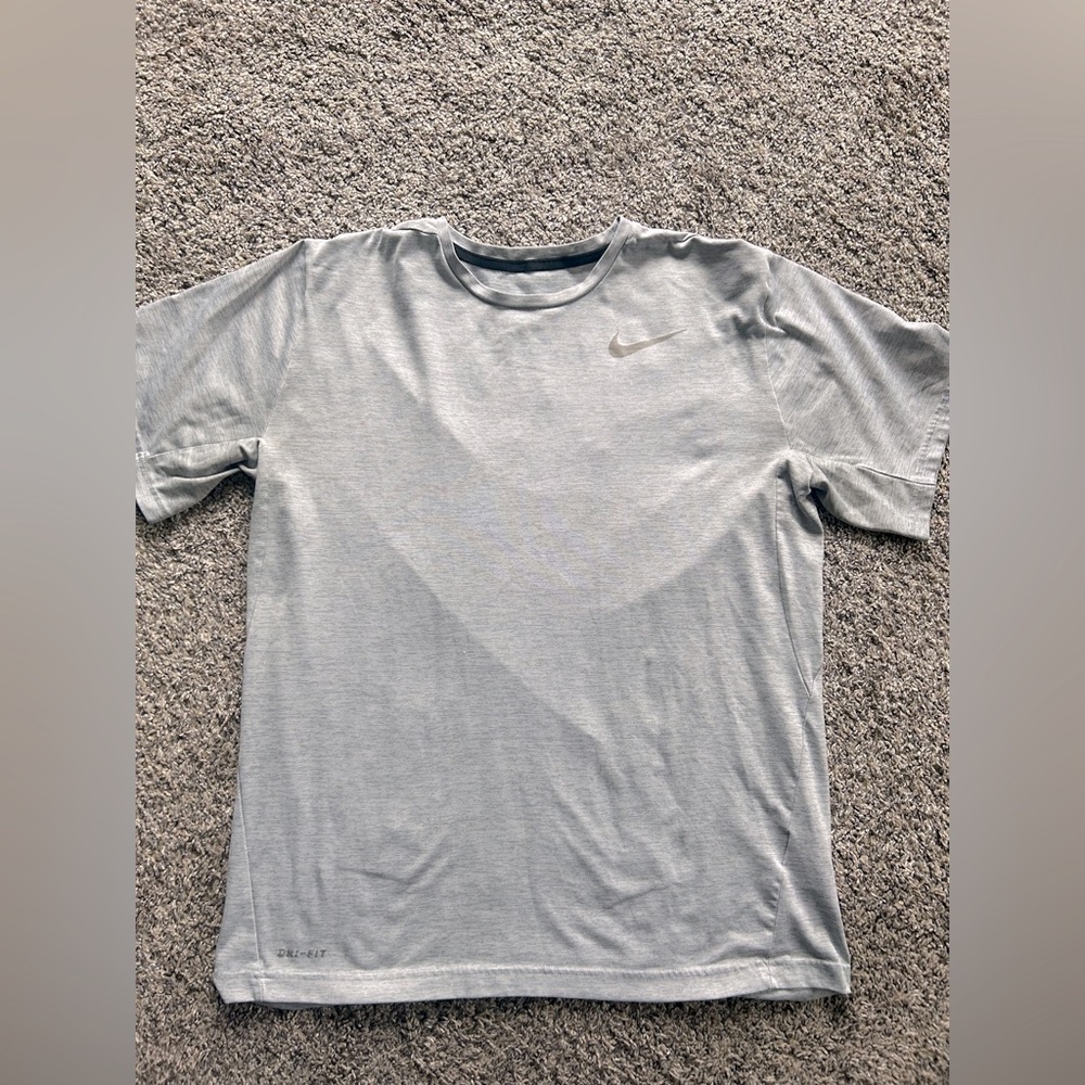 Nike dri fit grey tee shirt top active mens large L